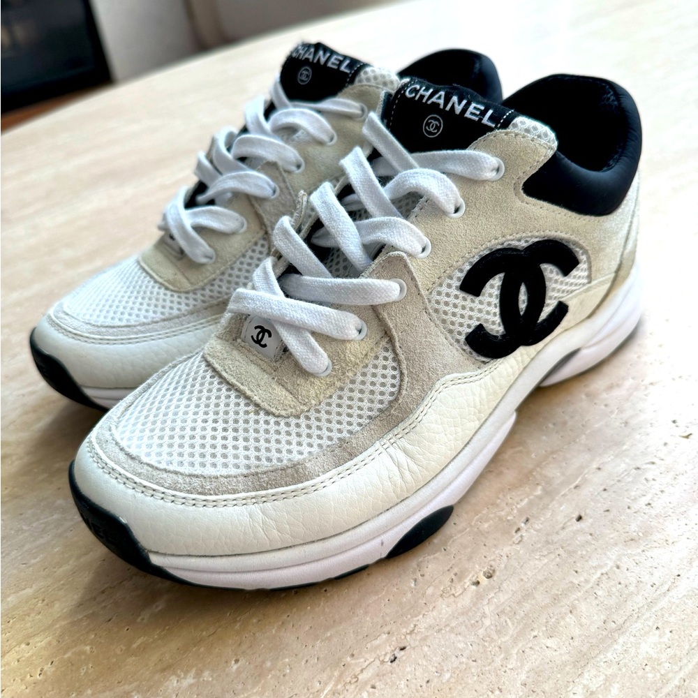 Chanel runway sneakers